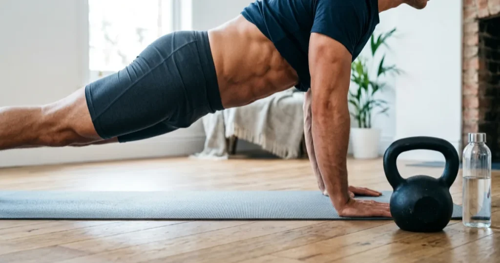 Exercices pour perdre du ventre chez l'homme : musculation, HIIT, gainage